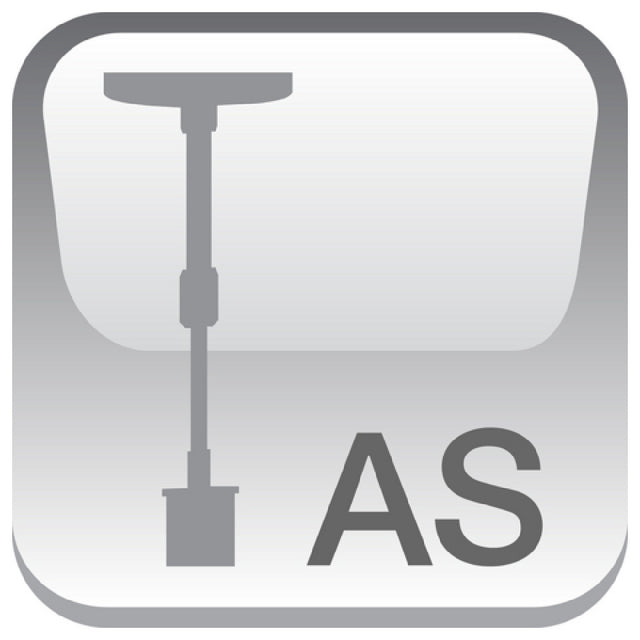 Hatco AS Mounting Style Adjustable Stem At Install Only Limited Height Adjustment At Install Only