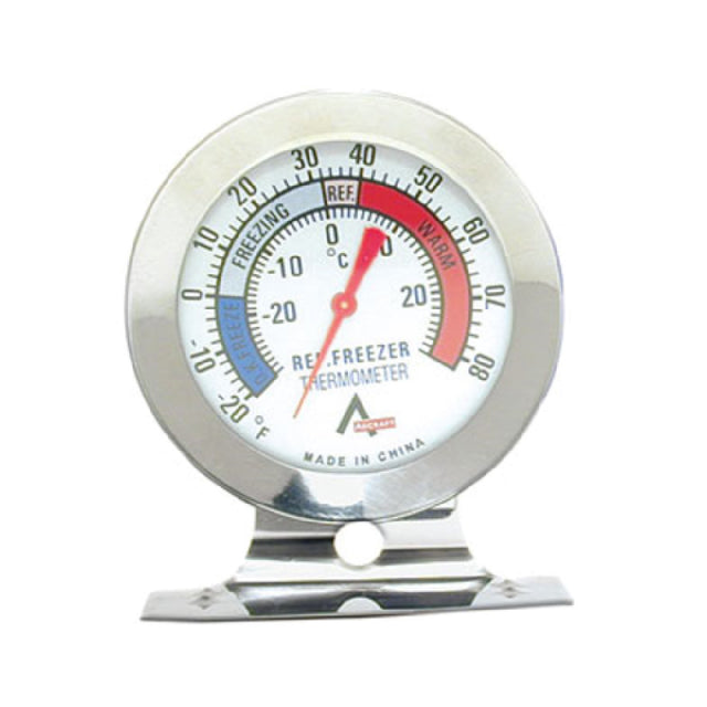 Admiral Craft FT-3 Freezer/Refrigerator Thermometer 3" Round Dial Impact-resistant