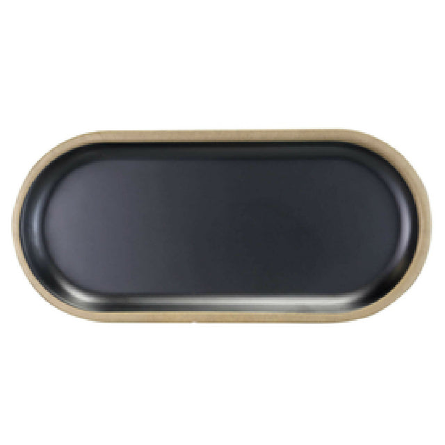 GET Enterprises B252102-GLDB Elite Global Solutions Plate 10-1/4"L X 4-3/4"W X 3/4"H Oval