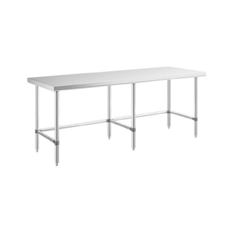 Sapphire Manufacturing SMTEO-1484S Worktable 84"W X 14"D X 35"H 18/430 Stainless Steel