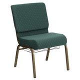 Flash Furniture FD-CH0221-4-GV-S0808-BAS-GG Hercules Series Extra Wide Stacking Church Chair