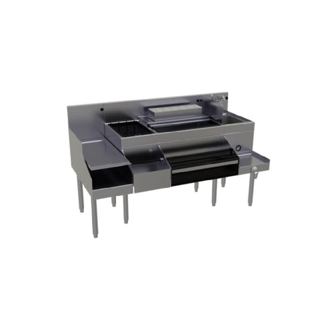 Glastender ALL-60B-CP10 All-In-One Underbar Ice Bin/Cocktail Station Blender Station