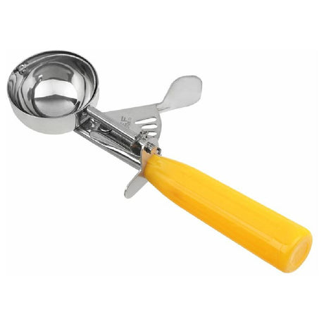 Chef Approved 225314 Disher 1.625 Oz / #20 Thumb Press Yellow Handle