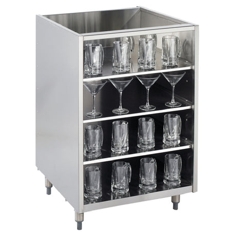 Krowne KR-G18 Underbar Glass Storage Cabinet 18"W X 24"D No Top