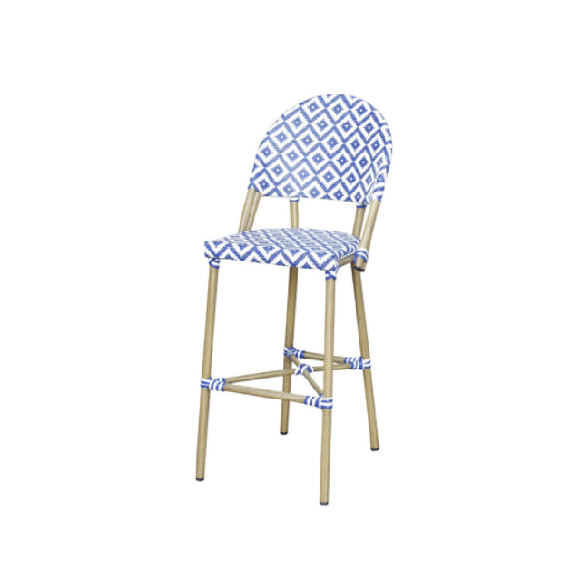 Plantation Prestige Commercial Furniture 2190300-0290 Belize Barstool Weave Back & Seat Designed For Outdoor & Indoor Use
