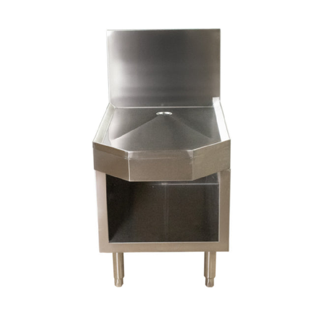 BK Resources UB4-24-FDMCB18 Underbar Frozen Drink Machine Stand 18" X 24" Stainless Steel Cabinet Base