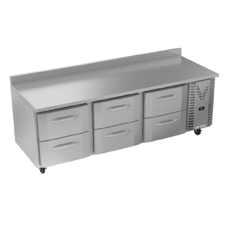 Victory VWRD93HC-6 Worktop Refrigerated Counter Powered By V-Core™ Three-section