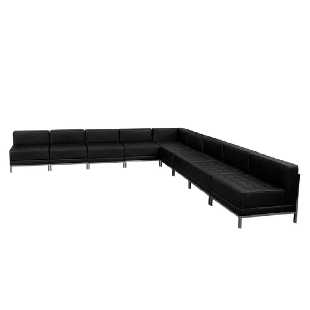 Flash Furniture ZB-IMAG-SECT-SET7-GG Hercules Imagination Series Sectional 140-1/2"W X 28-3/4" To 140-1/2"D X 27-1/2"H Overall