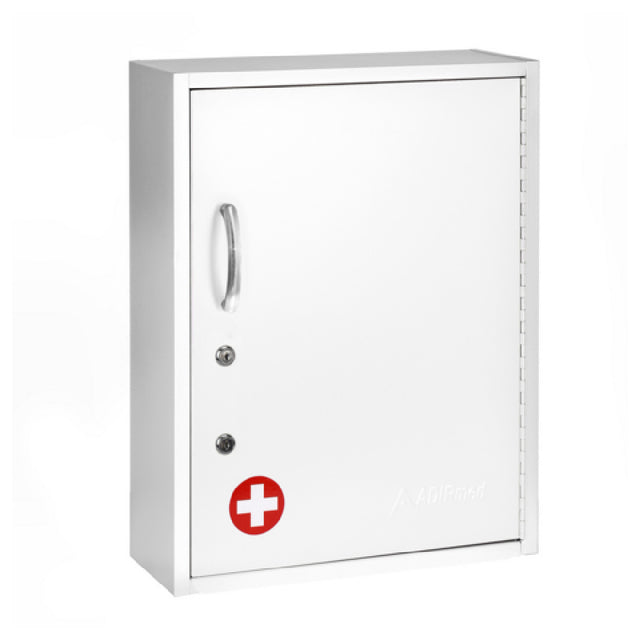 Alpine Industries ADI999-06-WHI Medical Security Cabinet 16"W X 6"D X 21"H Large Dual Lock