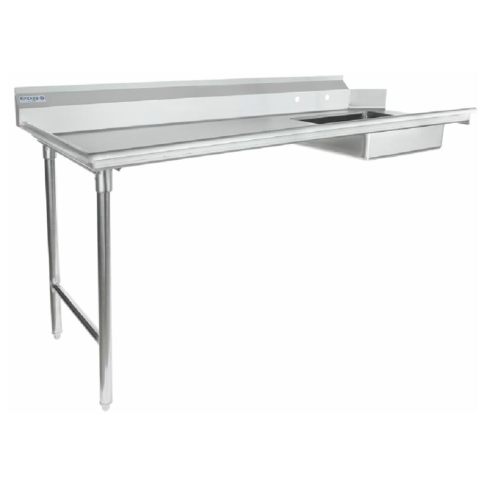 Empura Stainless ESDT72L Soiled Dishtable Straight Design 30"D X 72"W X 41.5"H Overall