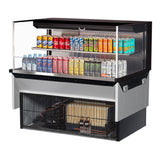 Turbo Air TOM-48L-UF-W(B)-2SI-N Drop-In Horizontal Open Display Case Low Profile