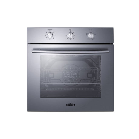 Summit SGW244SSLP LP Gas Built-in Wall Oven 24" Wide 2.3 Cu.ft Capacity