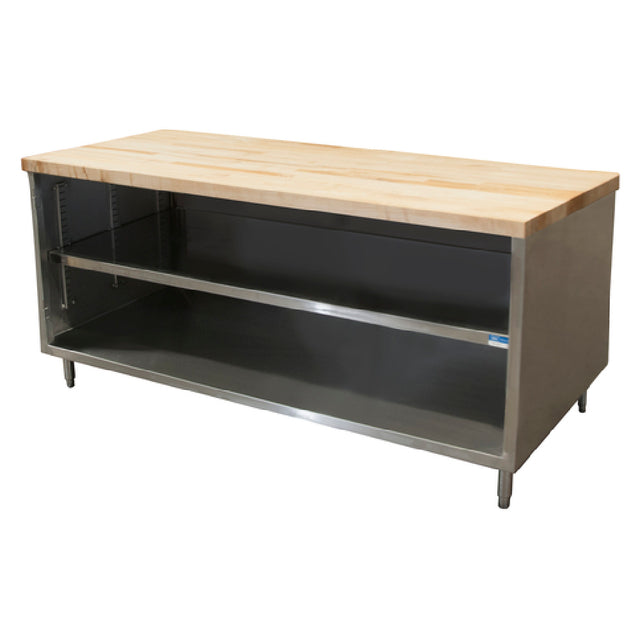 BK Resources CMT-3072 Chef Table Cabinet Base With Open Front 72"W X 30"D X 34-3/4"H Overall Size