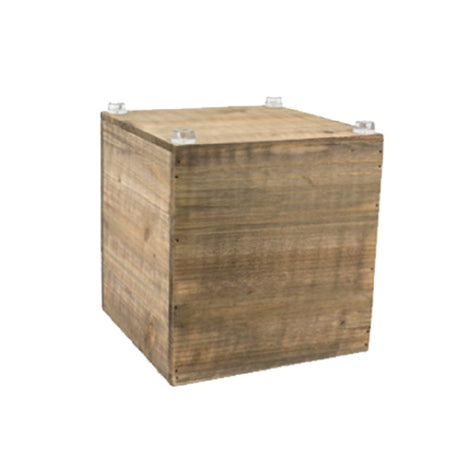 FOH RWA013NAW20 Rustic Wood™ Cube Riser/Waste Can 8-1/4" X 8-1/4" X 8-3/4"
