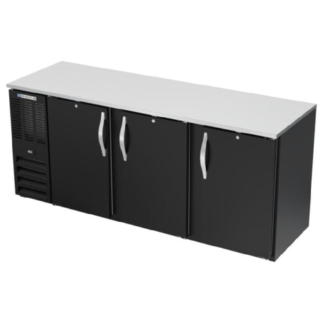 Beverage Air BBN78HC-F-B - Refrigerated Food Rated Back Bar Storage Cabinet, Three-section