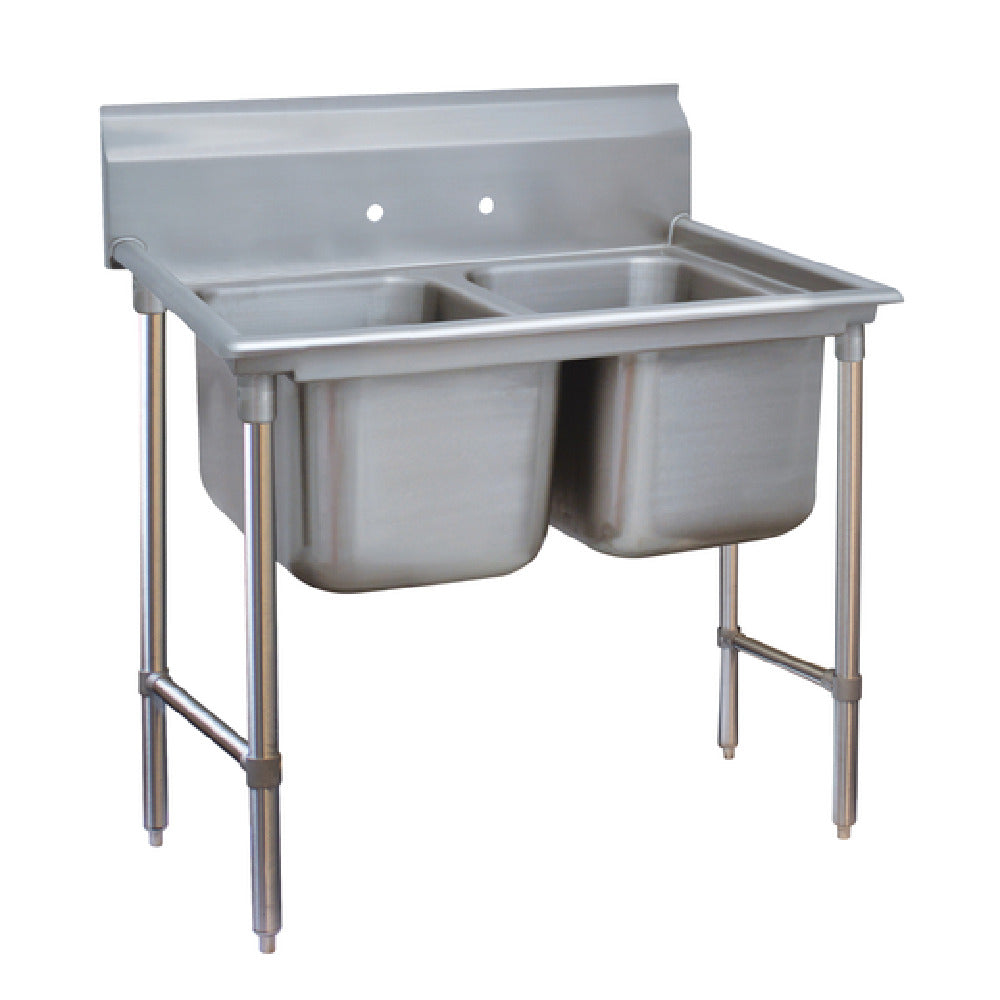 Advance Tabco 9-22-40 Regaline Sink 2-compartment 20" Front-to-back X 20" W Compartment