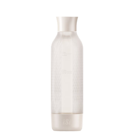 ISi North America 10961001 - ISi® Twist'n Sparkle Virtuoso Extra Bottle, Ivory, Refillable 1 Liter PET Bottle (BPA & Phthalate-free) In Silicone Sleeve