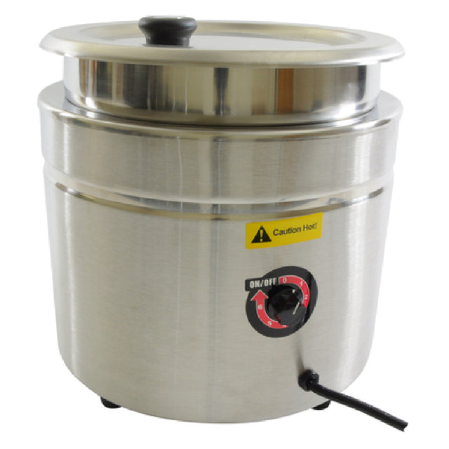 Thunder Group SEJ38000C Soup Warmer 10-1/2 Quart 13-1/4" X 12-5/8" X 13"H