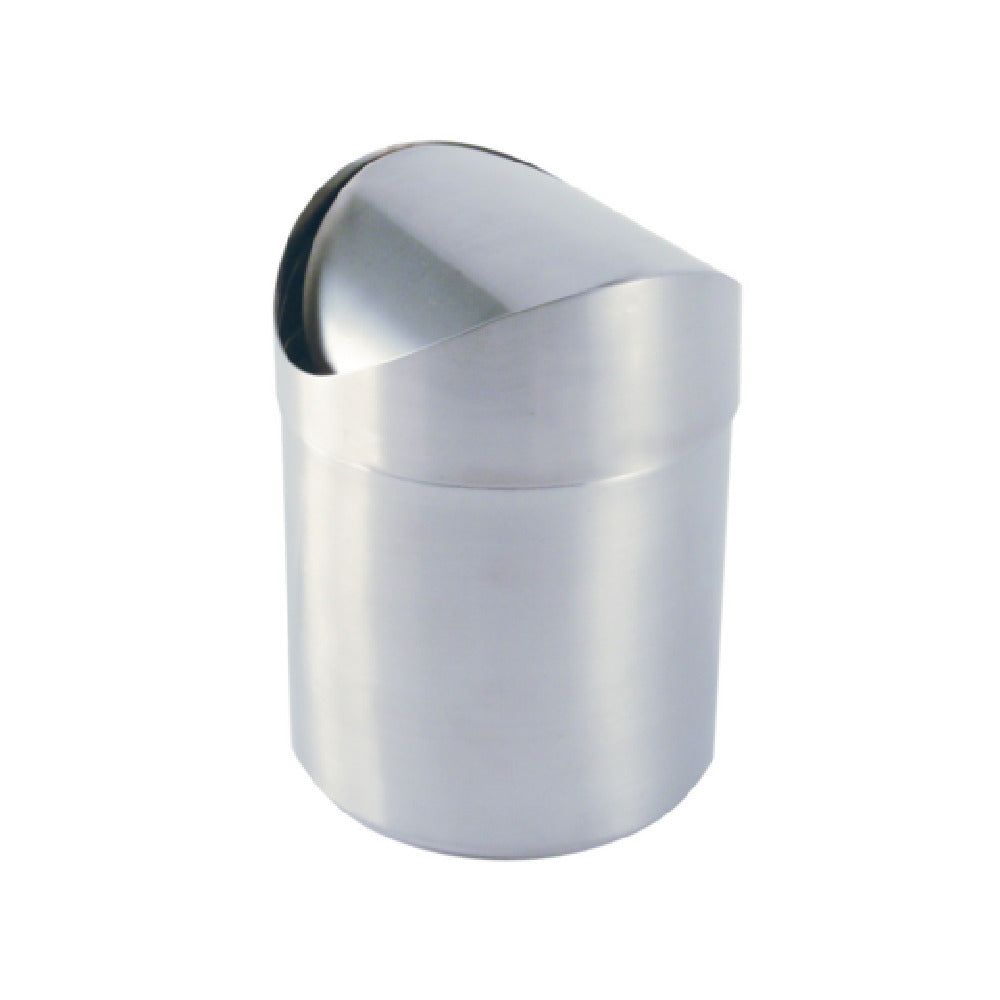 CAC China SSWB-6 Tabletop Waste Bin 5-1/8” Dia X 6-5/8”H Swing Top