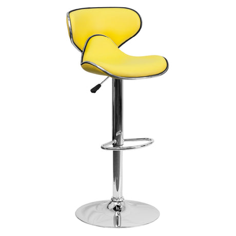 Flash Furniture DS-815-YEL-GG Swivel Bar Stool Adjustable Height Contemporary Style