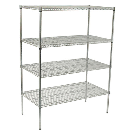 Winco VCS-2448 Wire Shelving Set 24" X 48" X 72" 4 Tiers