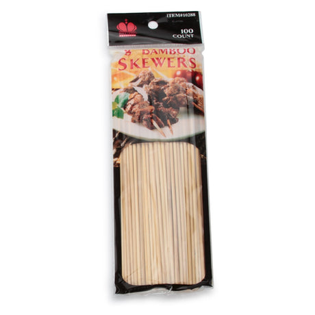 Royal Industries BAM 8 Skewers 8" 2-1/2mm Thick