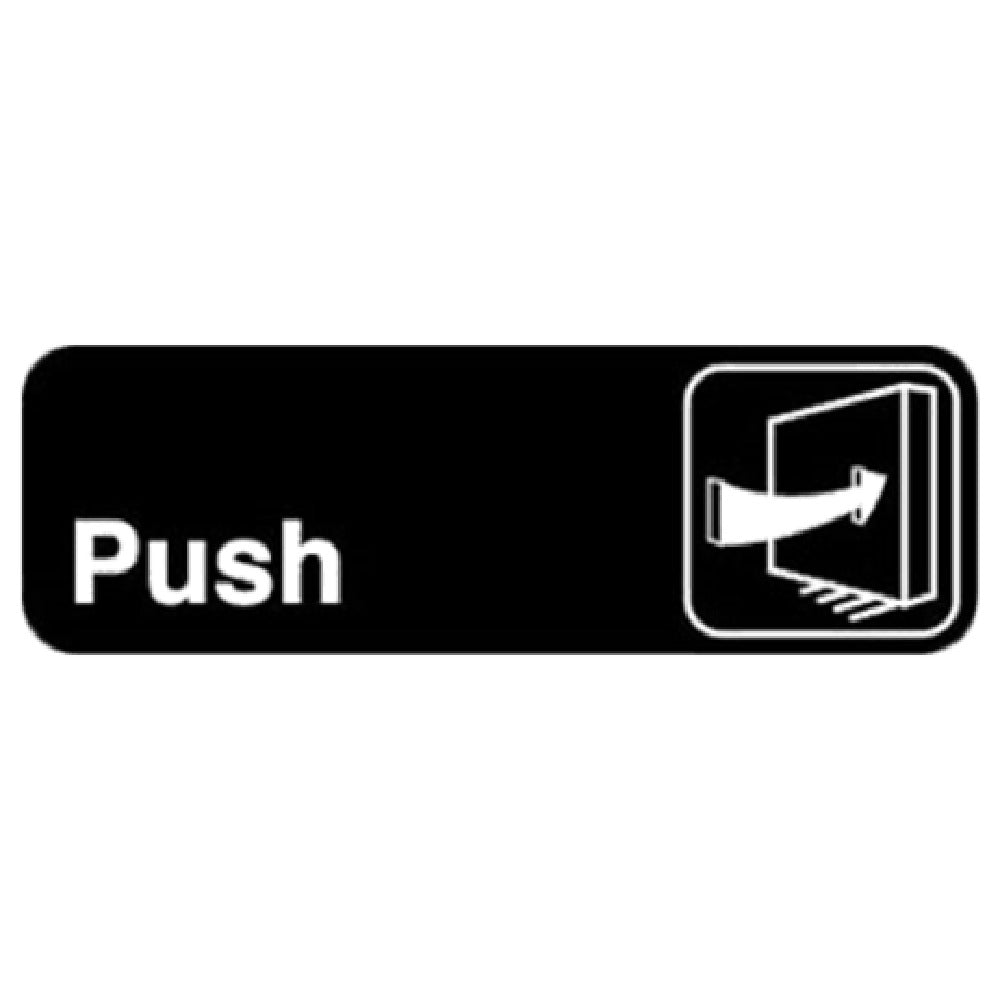 Royal Industries ROY 394502 Sign 3" X 9" "Push"