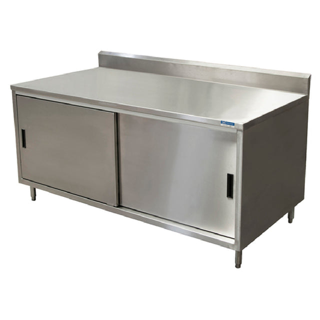 BK Resources CSTR5-3660S Chef Table Cabinet Base With Sliding Doors 60"W X 36"D X 39-3/4"H Overall Size