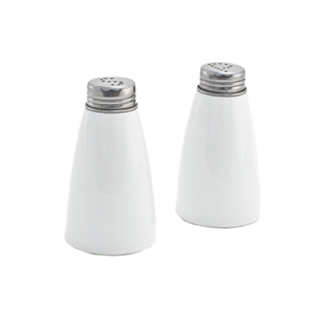 FOH TSP009WHP22 Salt And Pepper Shaker Set 3 Oz. 2-1/4" Dia. X 4"