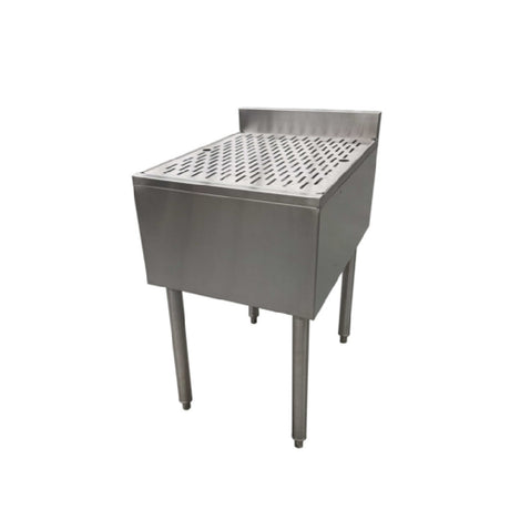 NBR Equipment NDB-2424 - Underbar Drainboard, Free Standing, 24"W X 24"D X 32-1/2"H Overall Size