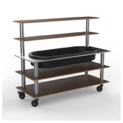 Steelite MGCMLC01WSXH - Modular Pro Back Bar (With Ice Well) Mango Brushed, 71.0" X 29.5" X 60.0"