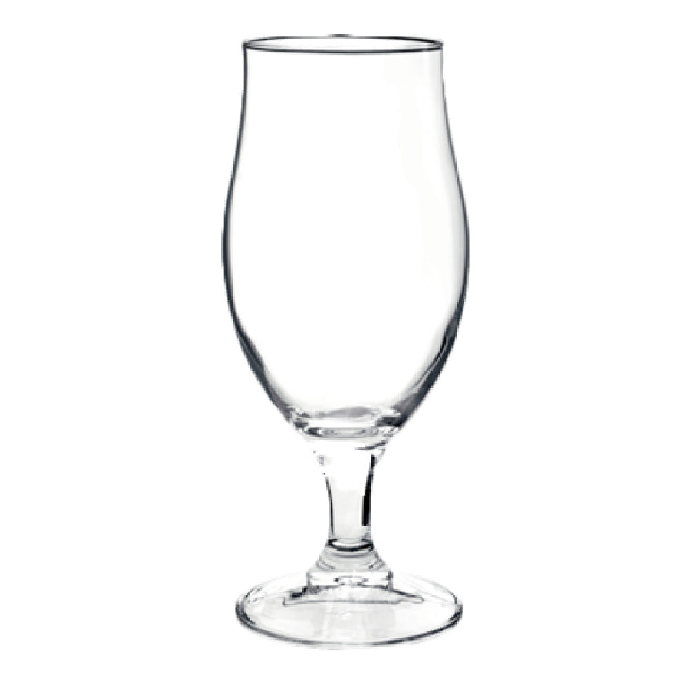 Steelite 4917Q080 Beer Glass 17 Oz. (H 8" M 3-1/2" T 2-3/8" B 3-1/4") Bormioli Rocco