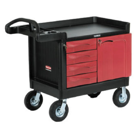 Rubbermaid FG453388BLA - TradeMaster™ Mobile Cabinet, 24" X 36" Shelf Size, 4-drawer