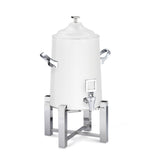 Steelite DW41KWTSS Urn Tower 1 1/2 Gal White And Stainless Steel (Cust3Party Item) (Approx. Lead Time = 3 Weeks)