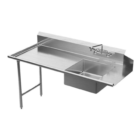 Winholt SDT-16-L-48L - Landed Soiled Dish Table, Left To Right, 20"W X 20"D X 8"H"D Pre-rinse Bowl