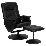 Flash Furniture BT-753P-MASSAGE-BK-GG Swivel Massaging Recliner 29-1/2"W X 28" 40"D X 39"H