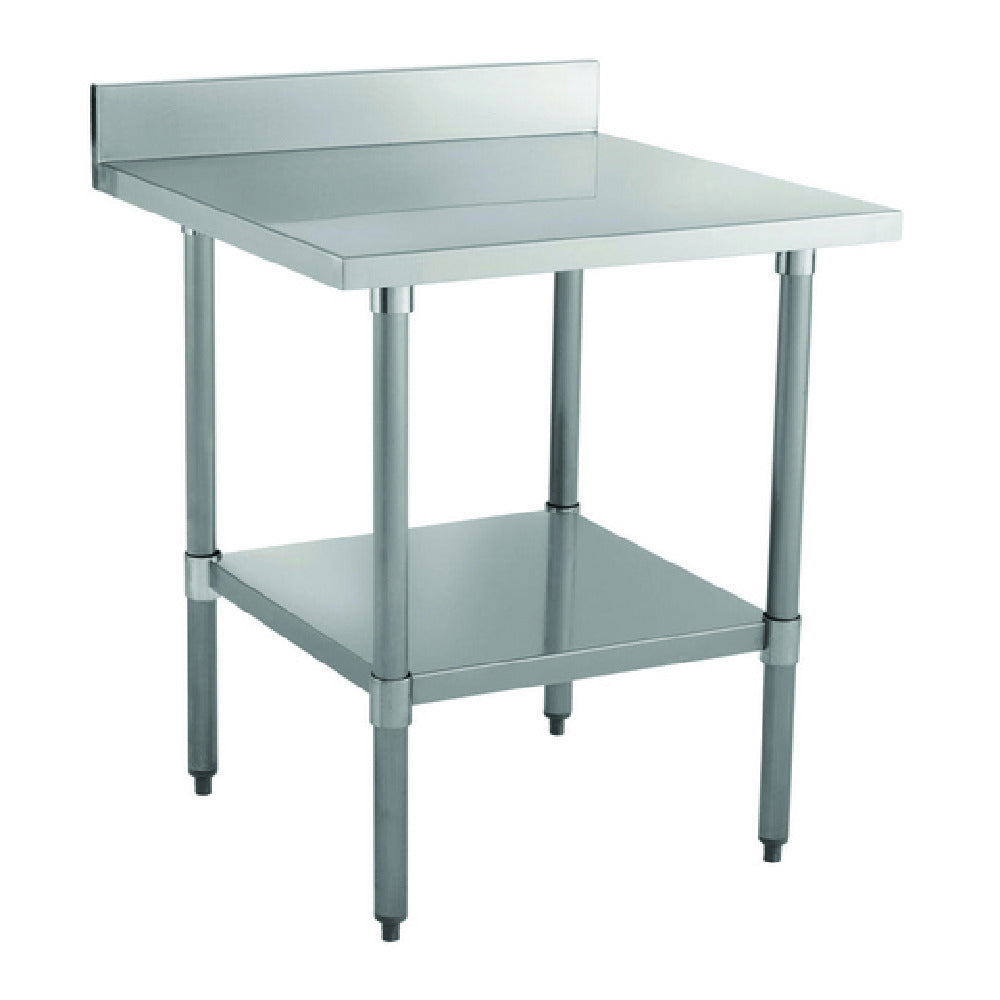 Hubert 28W-317 - Kratos Worktable, 30"x30", With 4" Backsplash And Undershelf