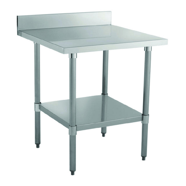 Hubert 28W-317 - Kratos Worktable, 30"x30", With 4" Backsplash And Undershelf