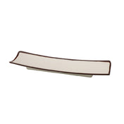 Yanco NA-414 Nature Art Sushi/Display Plate 12-7/8"D X 3-1/2"W X 3-1/8"H Rectangular
