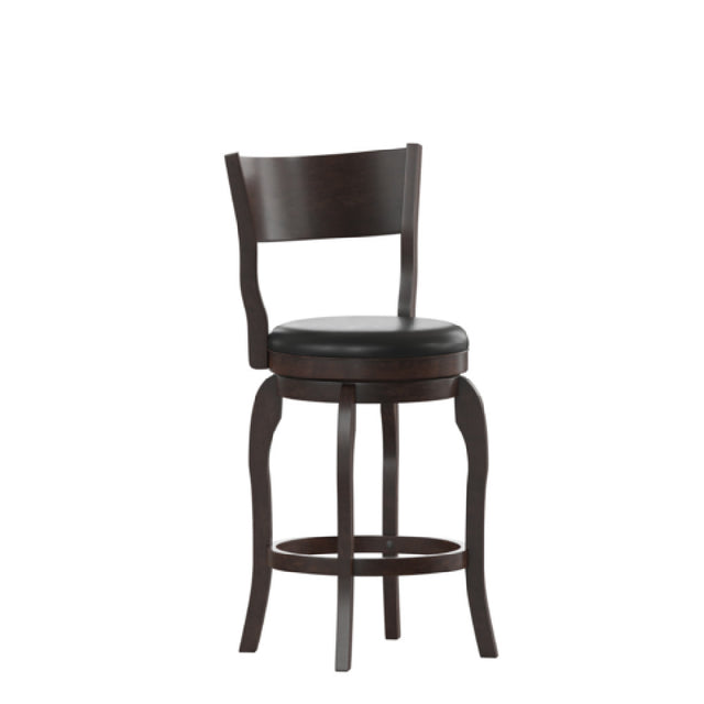 Flash Furniture ES-NT2-24-ESP-GG Nichola Swivel Counter Height Pub Barstool Open Back