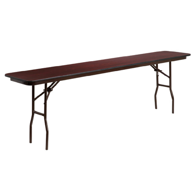 Flash Furniture YT-1896-MEL-WAL-GG Folding Table 96"W X 18"D X 30"H Seats Up To 4 Adults