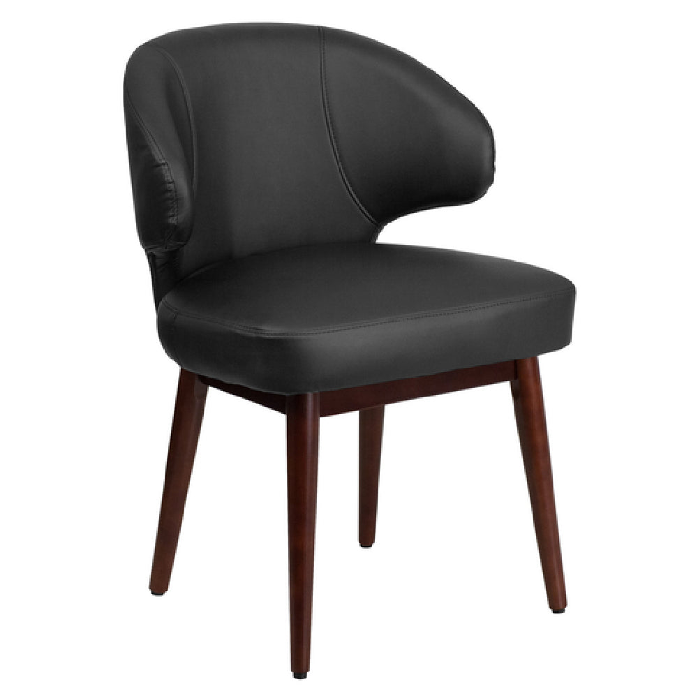 Flash Furniture BT-1-BK-GG Comfort Back Series Executive Guest Chair Curved Back