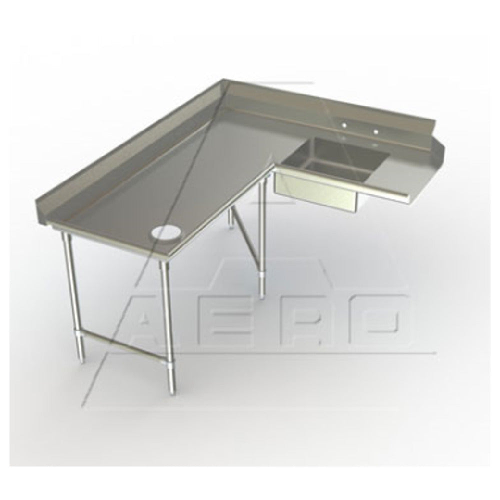 AERO Manufacturing 2SDC-L-72 Aerospec™ Soiled Dishtable Corner Design 60" Machine To Corner