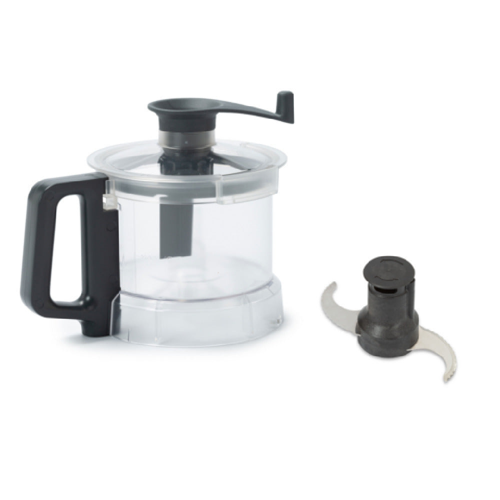 Eurodib 650245 Dito Sama Transparent Bowl For 2.6lt Cutter Mixer Microtoothed Rotor