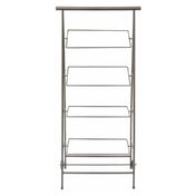 Hubert 75118 - Basket Stand, 4-Tier, Mobile