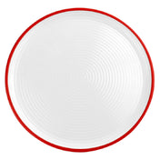 Bauscher Hepp T3225R - Ripple Pizza Plate, 12-1/4" Dia., Round With Geometric Circular Ripple Pattern