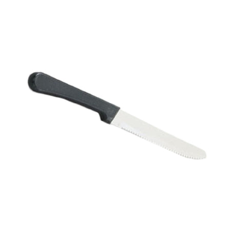 Vollrath 48143 Steak Knife Round Tip Black Plastic Textured Handle