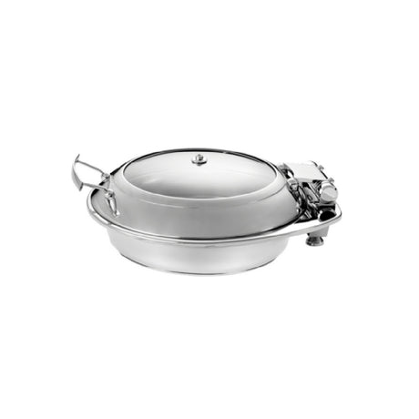 FOH BCH003MSS18 Smart Buffet Ware® Smart Chafer 6.9 Qt. Round With Tempered Glass Lid And Food Pan
