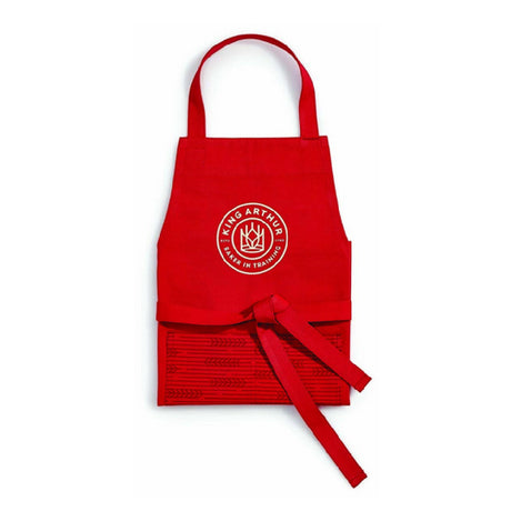 Harold Import Co. 50451K King Arthur Baking Company Kids Apron 24.5" X 18.5" Red Cotton