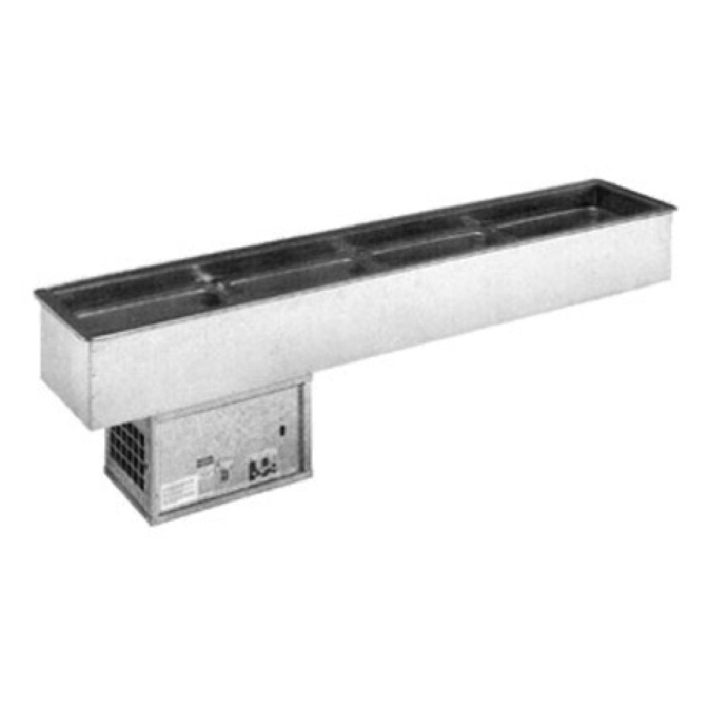 Atlas Metal RML-2 Slim-Line Cold Food Drop-In Unit Refrigerated 3" Recessed Top